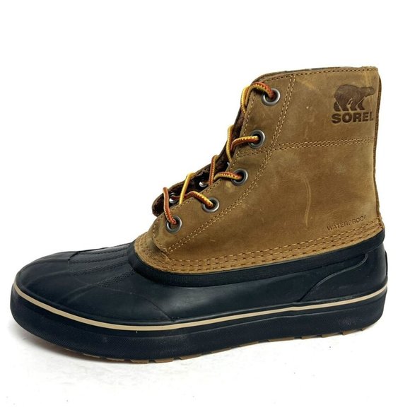 Sorel Men's Cheyanne Metro Lace Winter Boots Brown, Size 9 M